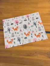 Load image into Gallery viewer, Personalized Baby Gift Pink Forest Animals blanket &amp; cushion set handmade in turkish cotton
