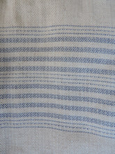 Load image into Gallery viewer, Personalized Bath &amp; Nightrobe handmade in natural organic turkish cotton for him for her for kid for couple &amp; family blue stripes color
