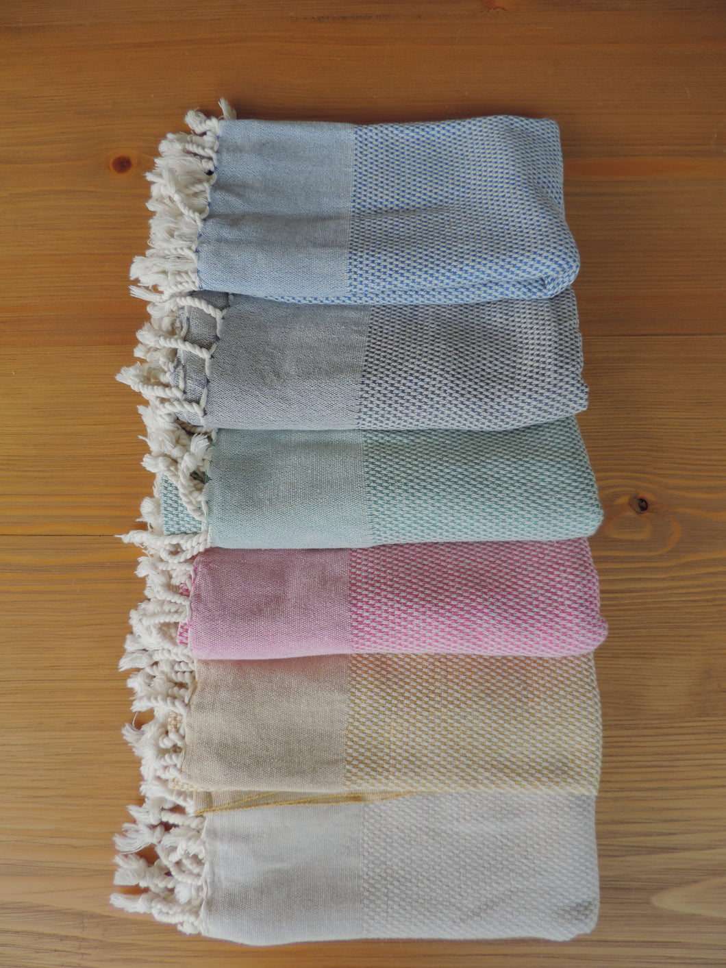Towel Peshkir for Bathroom Guest Kitchen handmade in organic turkish cotton bordered with tassels